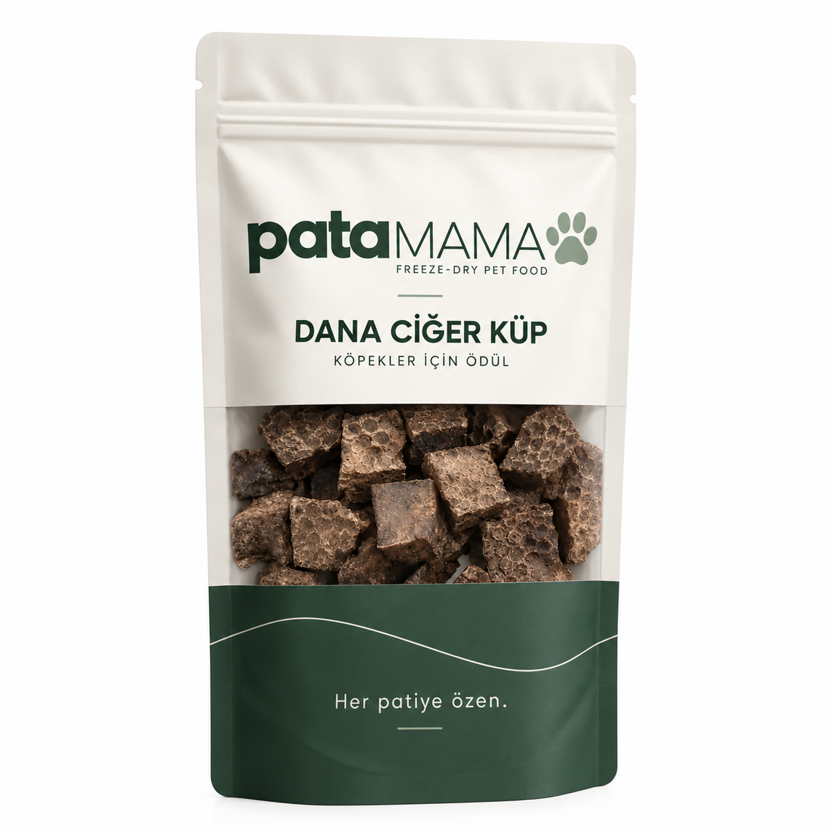Dana Ciğer Küp 100% Doğal Katkısız Köpek Ödül Maması 100 Gr